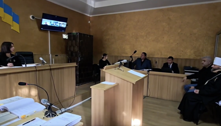 Metropolitan Longin in court. Photo: Facebook video screenshot