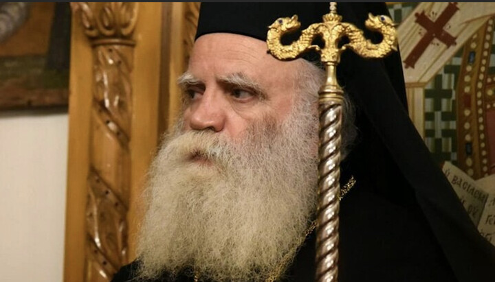 Metropolitan Seraphim of Kythira. Photo: romfea.gr