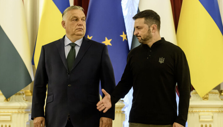 Volodymyr Zelensky and Viktor Orbán. Photo: Zerkalo Nedeli