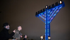 The largest Hanukkah Menorah in Europe lit on Maidan