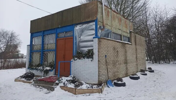 A repurposed facility where prayers are held in the village of Tvorynychi. Photo: Konkuret