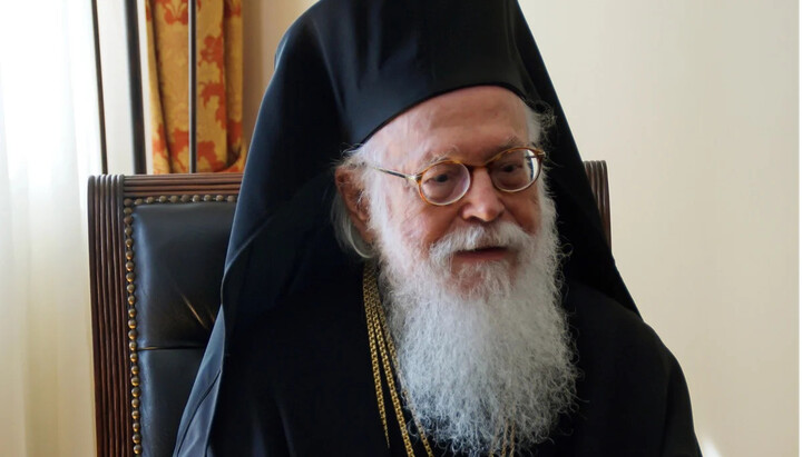 Primate of Albanian Church in сoma