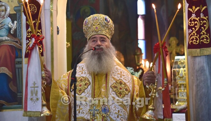 Mitropoliti i Neohorit Pavlo. Foto. romfea.gr