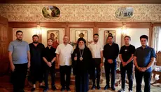 Kori bizantin shqiptar “Shën Joan Kukuzeli” psalmodon në panairin e Bigorskit