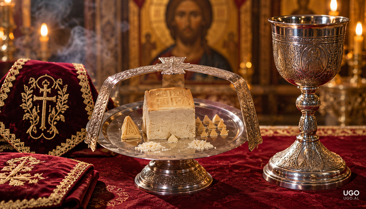 Proskomidhia: përgatitja e Dhuratave të çmuara për Liturgjinë