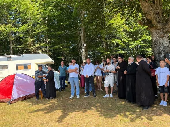 Liturgji e parë në kishën e re të Shën Marinës në Qorez, Shpat - photo 3