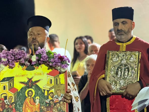 Kremtohet Fjetja e Hyjlindëses në kishën e fshatit Shtërrmen, Cërrik - photo 4