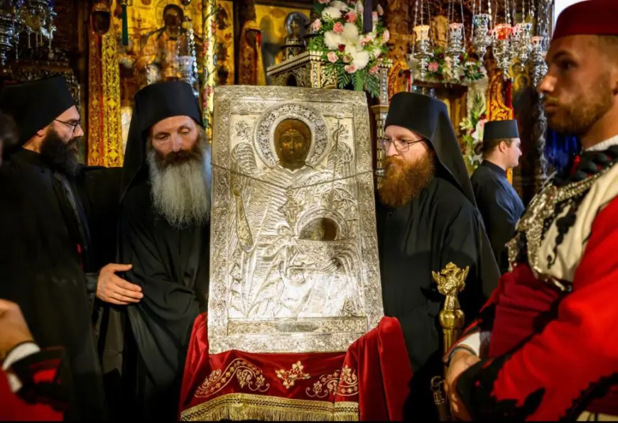 Kori bizantin shqiptar “Shën Joan Kukuzeli” psalmodon në panairin e Bigorskit - photo 4
