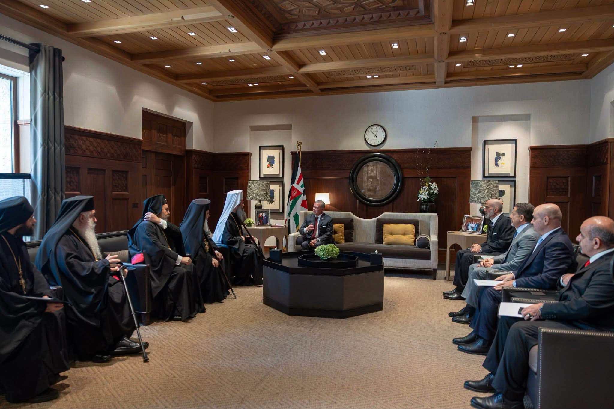 Mbreti Abdulla II pret Patriarkun e Bullgarisë Daniel në Jordani - foto 2