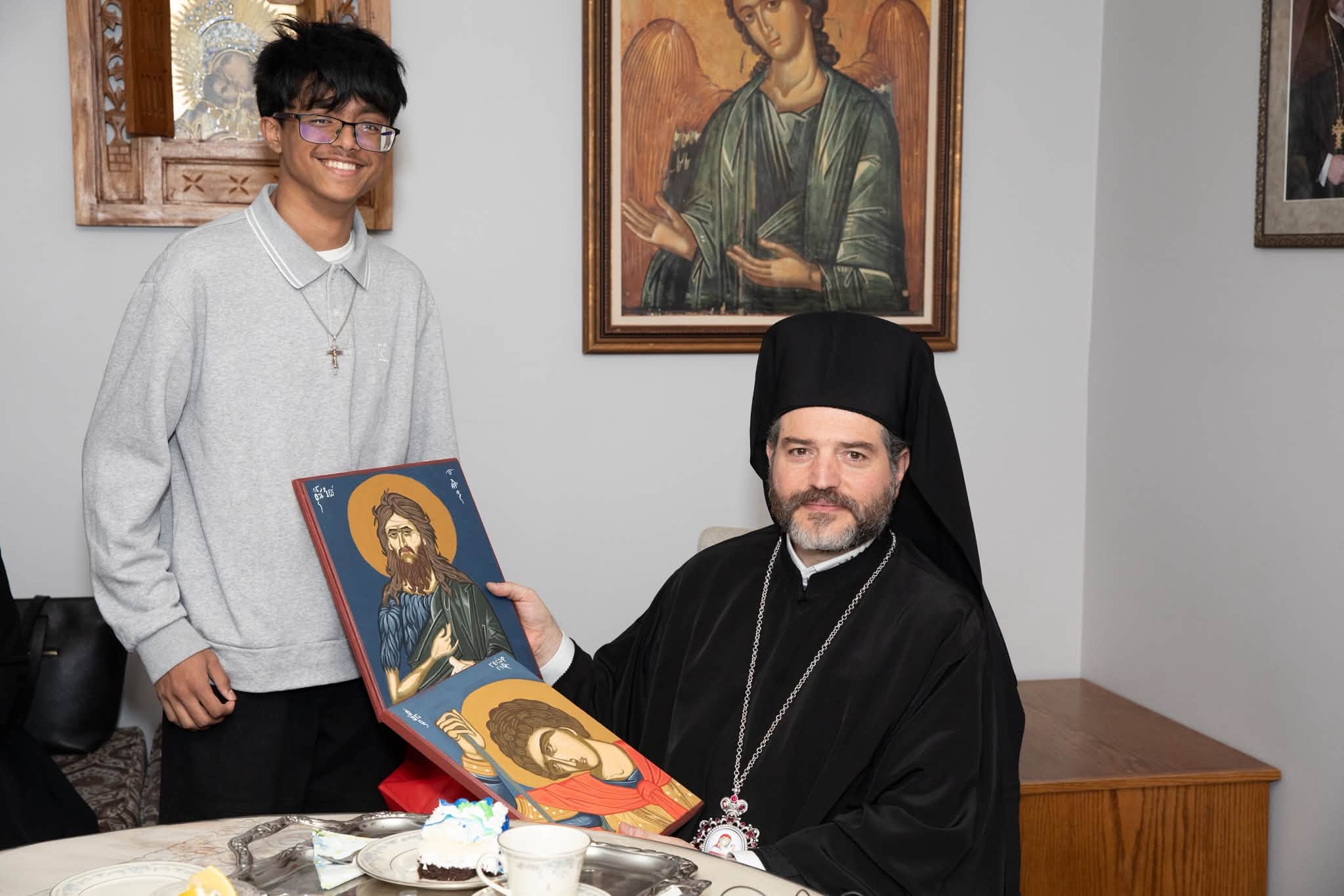 Kryepeshkopi Apostolos vizitoi manastirin e Shën Kozma Etolosit në Bolton - foto 10