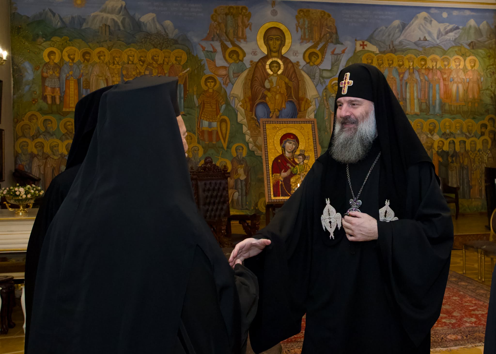 Patriarku Shio III priti përfaqësues të Kishave Ortodokse në Tbilisi - foto 1