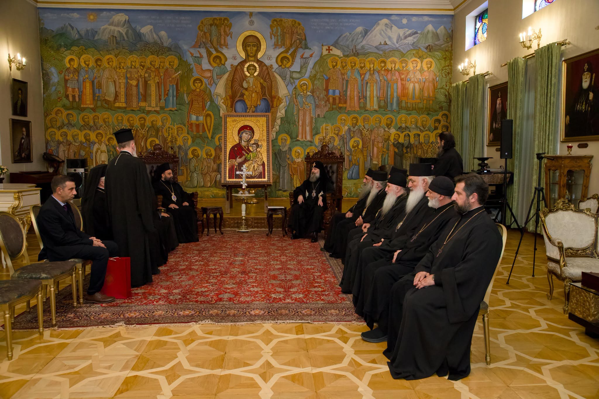 Patriarku Shio III priti përfaqësues të Kishave Ortodokse në Tbilisi - foto 2