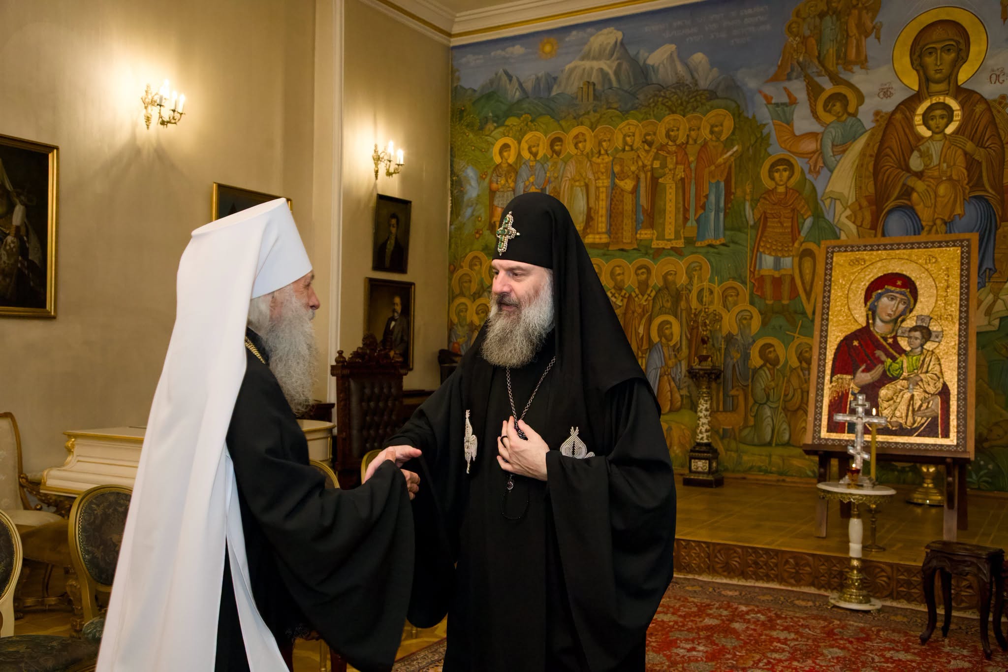 Patriarku Shio III priti përfaqësues të Kishave Ortodokse në Tbilisi - foto 14