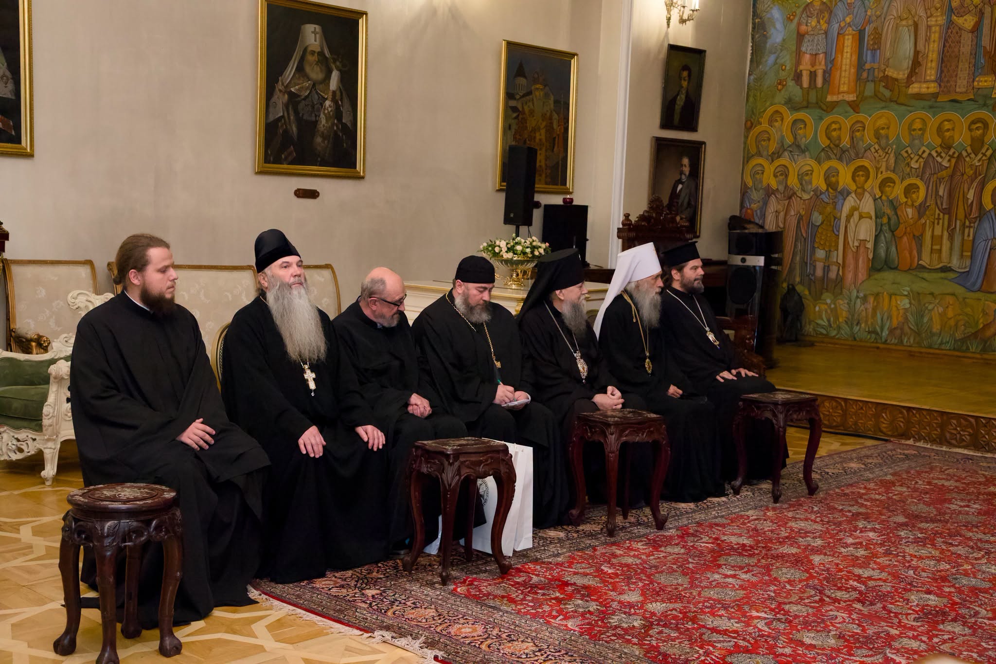 Patriarku Shio III priti përfaqësues të Kishave Ortodokse në Tbilisi - foto 17