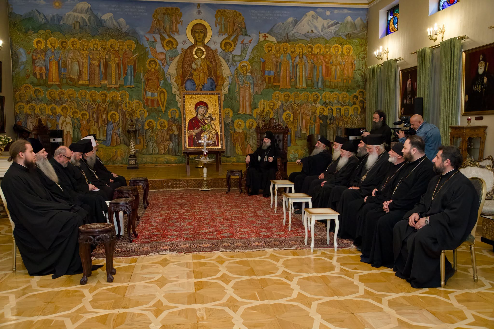 Patriarku Shio III priti përfaqësues të Kishave Ortodokse në Tbilisi - foto 18