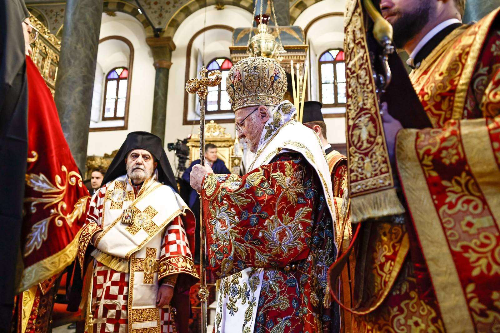 Patriarku Bartolome pret Kryepeshkopin Elpidhoforos në Fanar - foto 2