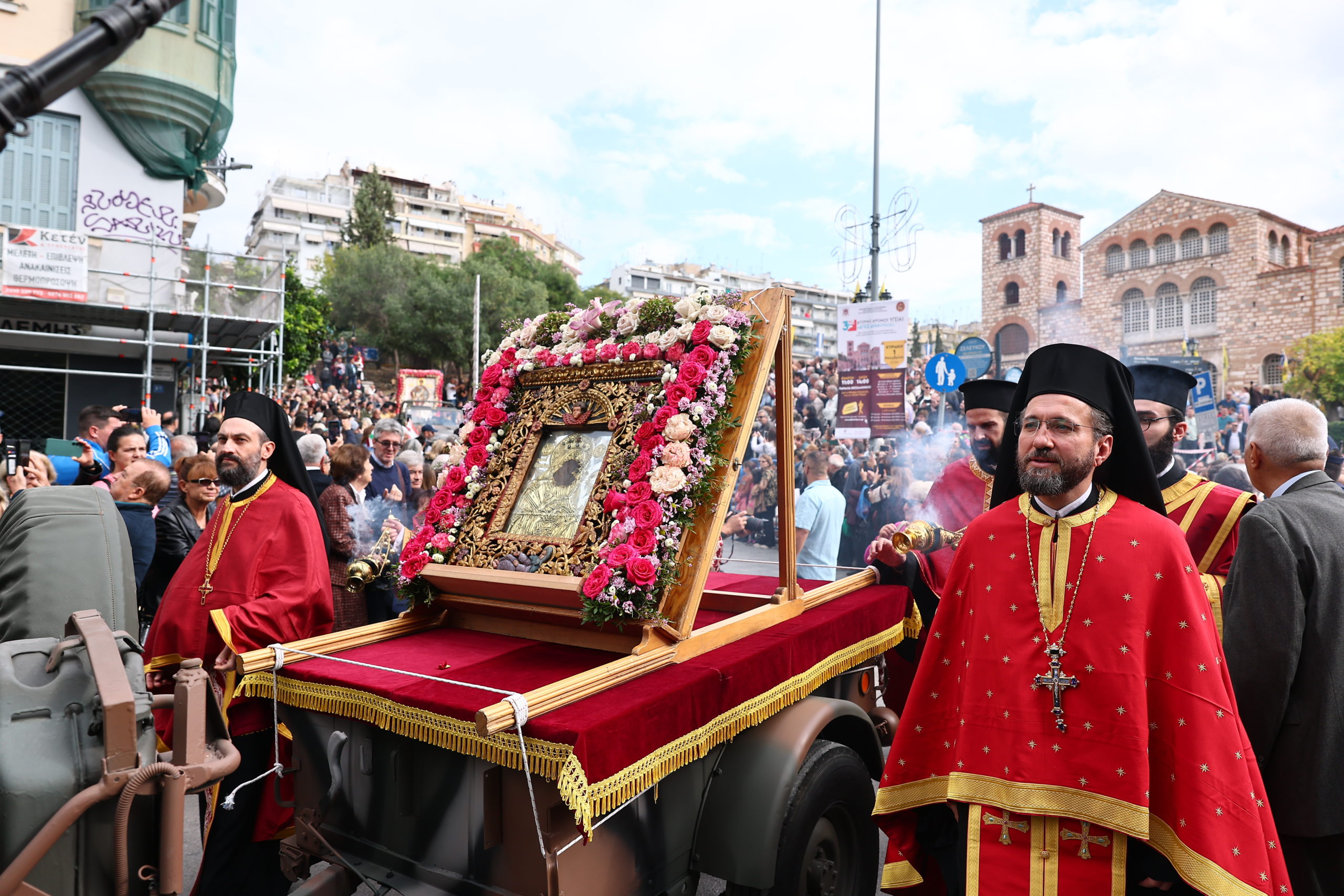 Litani e lipsaneve të Shën Dhimitrit u mbajt në Selanik - foto 16